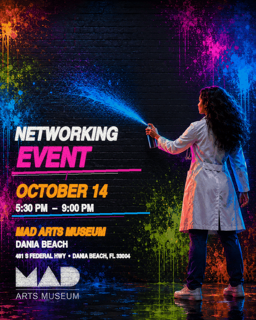 Networking event at Mad Arts in Dania Beach